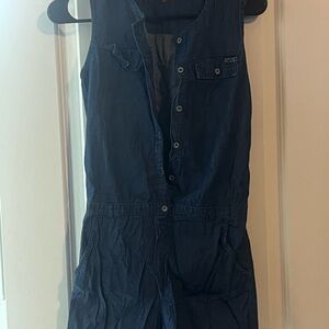 Authentic Girl’s Denim 7 For All ManKind Button-Up Romper